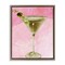 Stupell Industries Slightly Dirty Martini Floater Framed Canvas Wall Art Design by Graffi*tee Studios